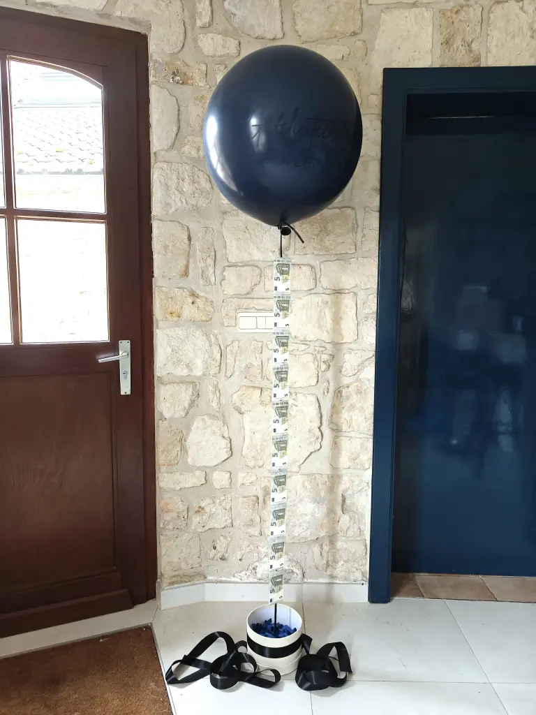 Ballon cash (Metallic blanc, Non, merci)